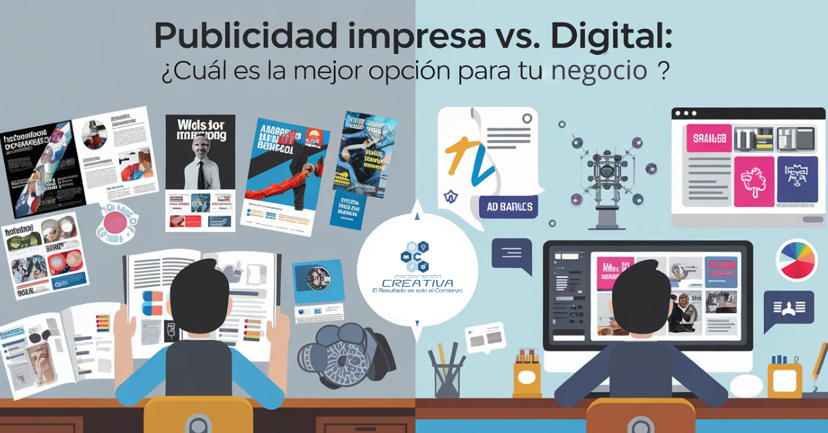 publicidad impresa vs digital Corporacion Creativa