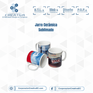 Jarro de Cerámica sublimado