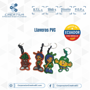 Llaveros PVC corporacion creativa