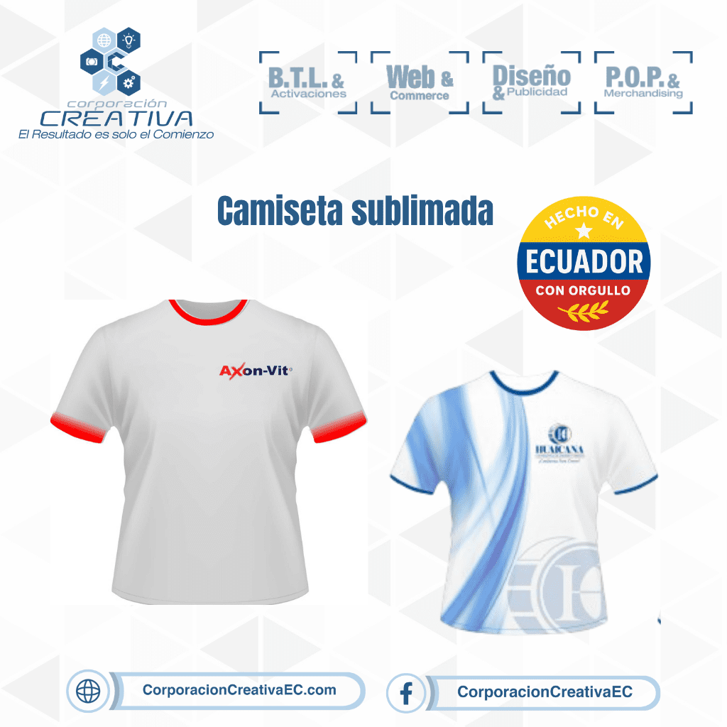 Camiseta sublimada Corporacion Creativa