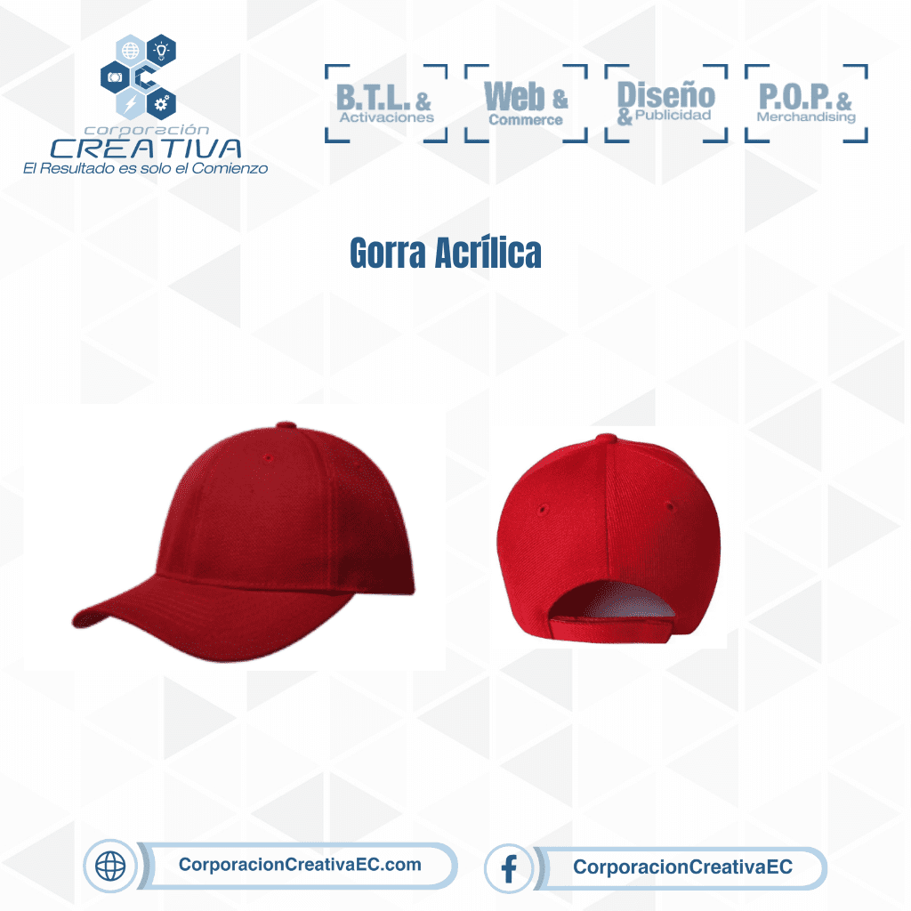 Gorra Publicitaria Acrílica