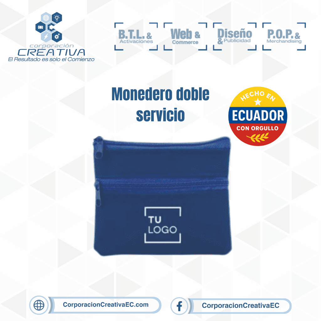 Monedero publicitario cororacion creativa