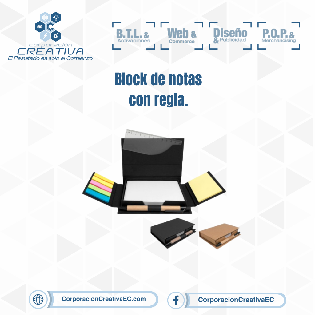 block de notas corporacion creativa