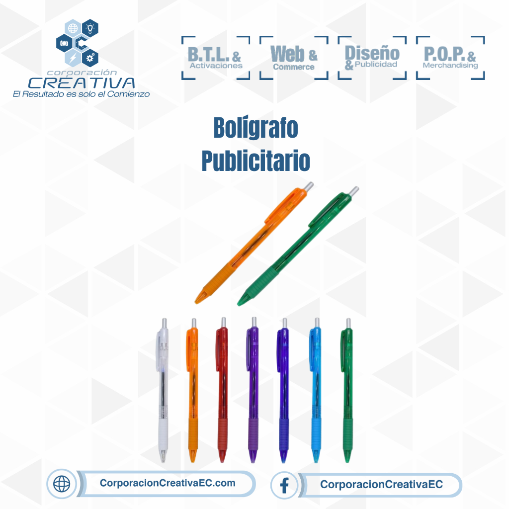 Bolígrafo publicitario corporacion creativa