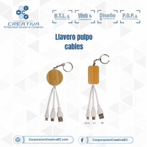 llavero pulpo corporacion creativa