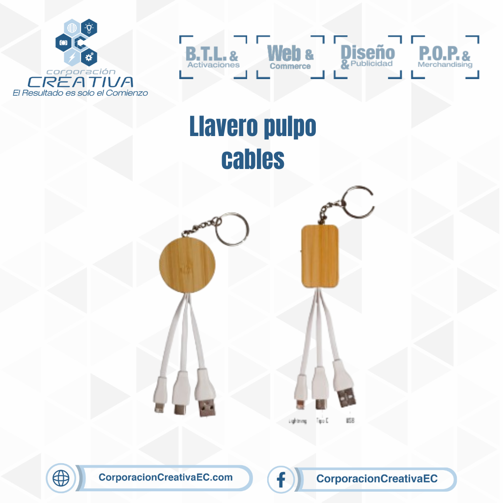 llavero pulpo corporacion creativa