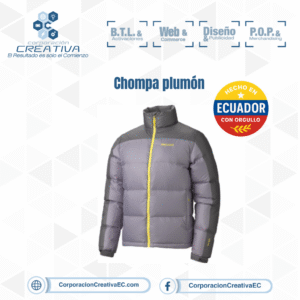 Chompa publicitaria plumón-corporacion creativa