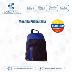 Mochila publicitaria corporacion creativa