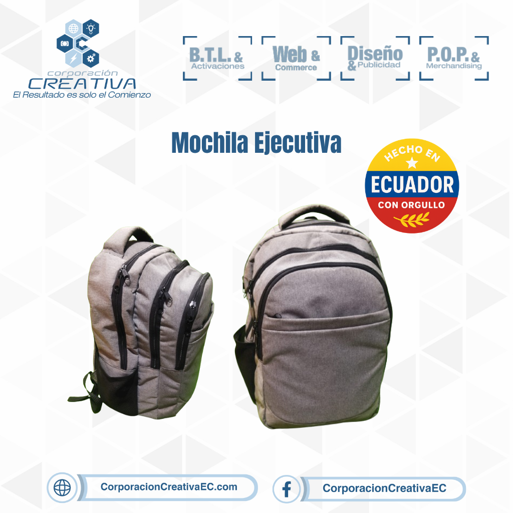 Mochila ejecutiva corporacion creativa