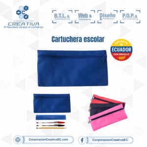Cartuchera escolar publicitaria corporacion creativa