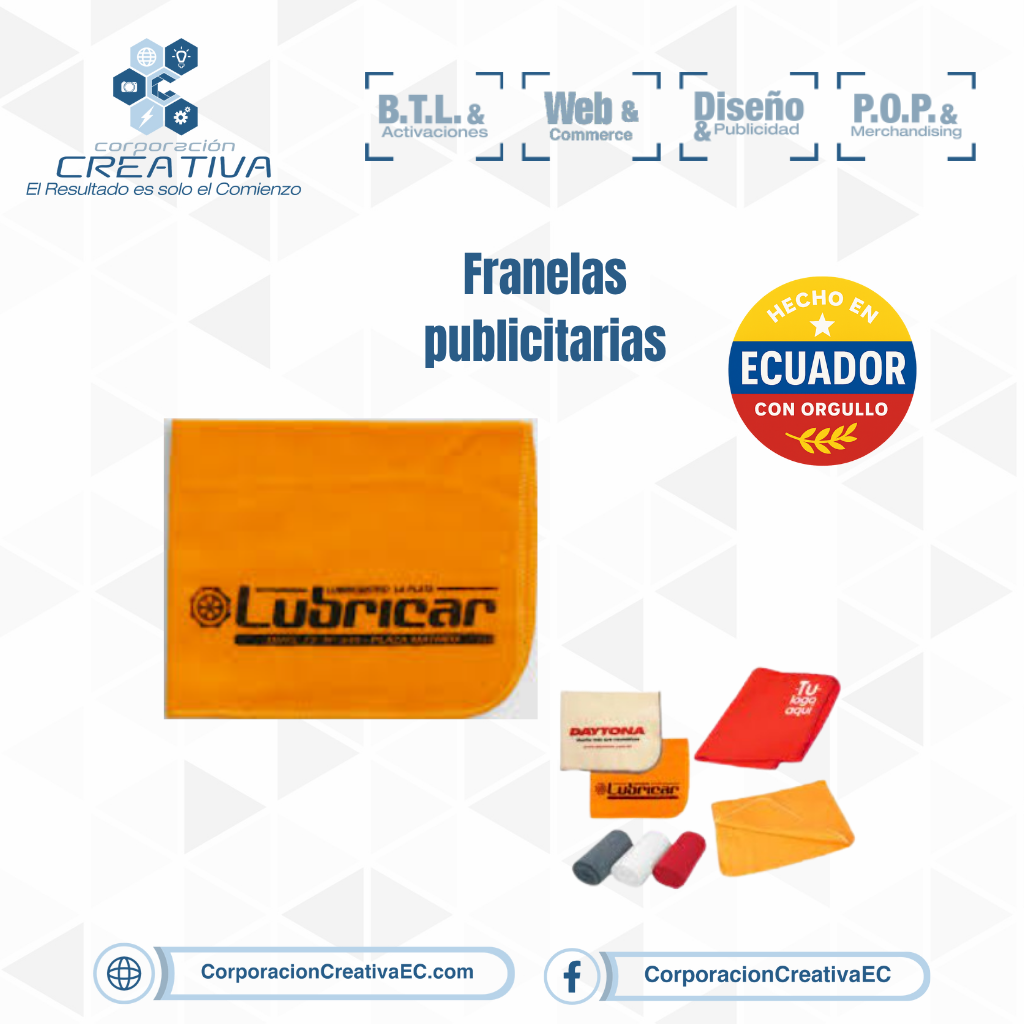 Franela publicitaria auto corporacion creativa