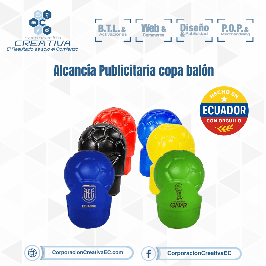 alcancia copa balón corporacion creativa