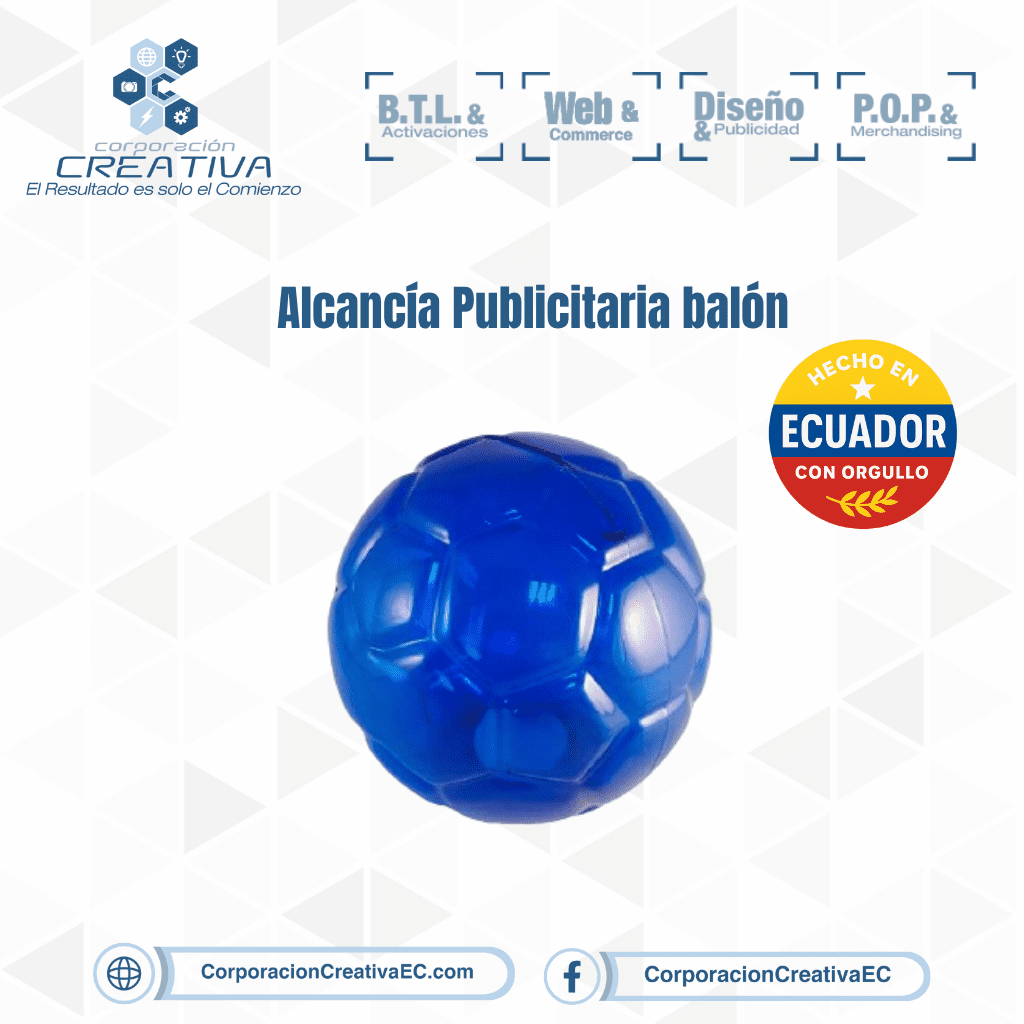 alcancía balon corporacion creativa