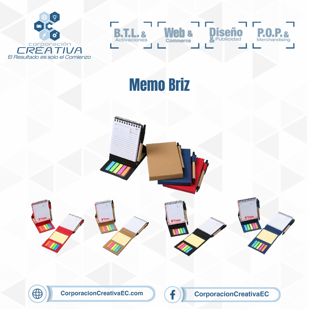 Memo libreta ecologico corporacion creativa