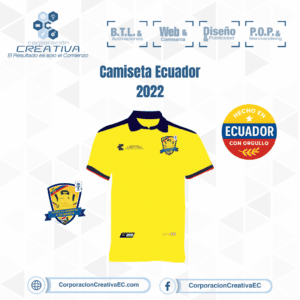 Camiseta selccion Ecuador Corporación Creativa- mundial 2026
