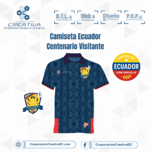 Camiseta selección Eciador, mundial 2026 Corporación Creativa