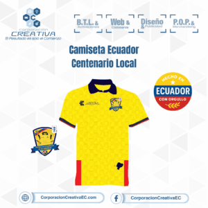 Camiseta selección Eciador, mundial 2026 Corporación Creativa