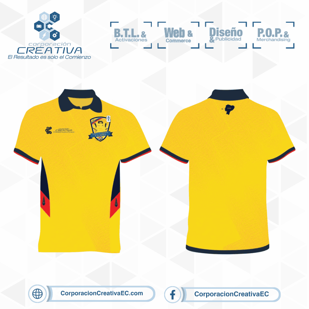 Camiseta selección Eciador, mundial 2026 Corporación Creativa