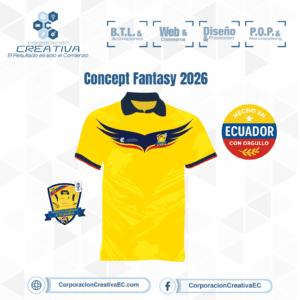 Camiseta Selección Ecuador "Concept Fantasy 2026" Corporacion creativa