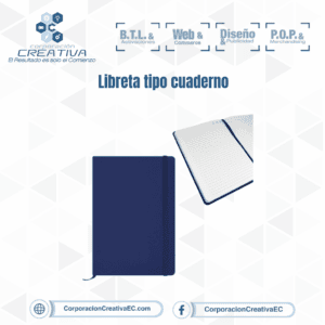 Libreta A5 Azul - Escritorio-escolar- Corporación Creativa