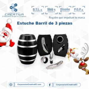 Estuche Barril de 3 piezas