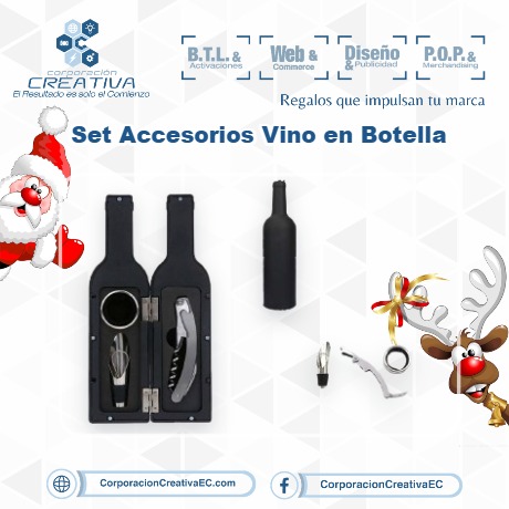 Set Accesorios Vino en Botella