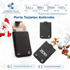 Porta Tarjetas Antirrobo