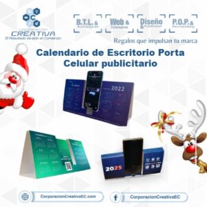 Calendario de Escritorio Porta Celular Publicitario