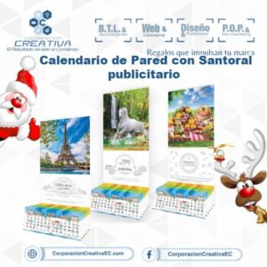 Calendario de Pared con Santoral Publicitario